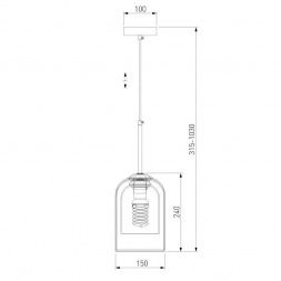 Подвесной светильник Eurosvet Ennio 50228/1 дымчатый