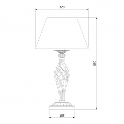 Настольная лампа Eurosvet 01002/1 античная бронза