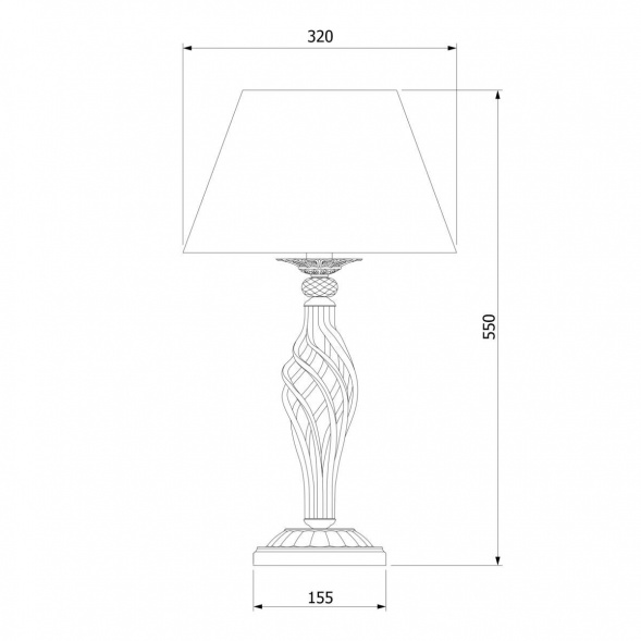 Настольная лампа Eurosvet 01002/1 античная бронза