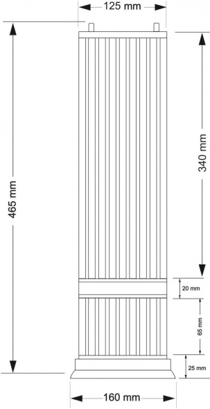 Настольный светильник KUTEK LORETTO LOR-LG-2(P)120