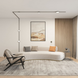 Трековый светодиодный светильник Denkirs Shine Flow DK5763-DN