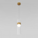 Подвесной светодиодный светильник Eurosvet Lumen 50244/1 Led латунь/прозрачный