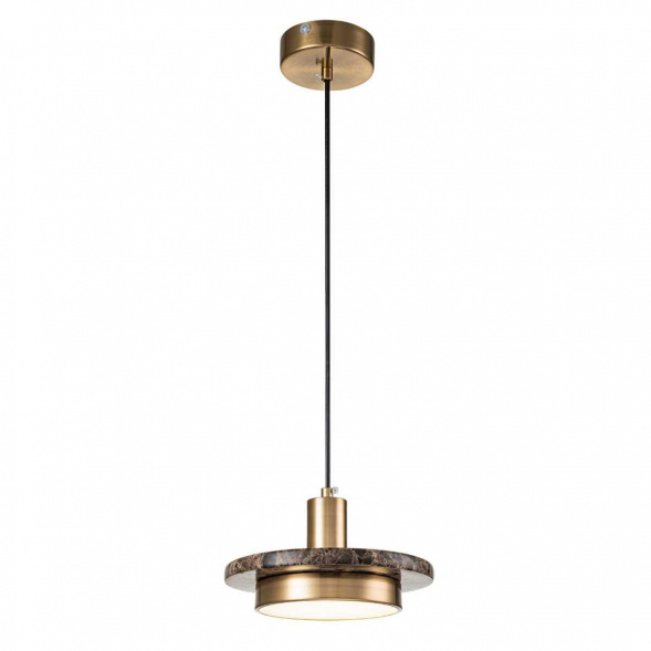 Подвесной светильник Escada 10260/1 LED*12W Brass/Brown marble