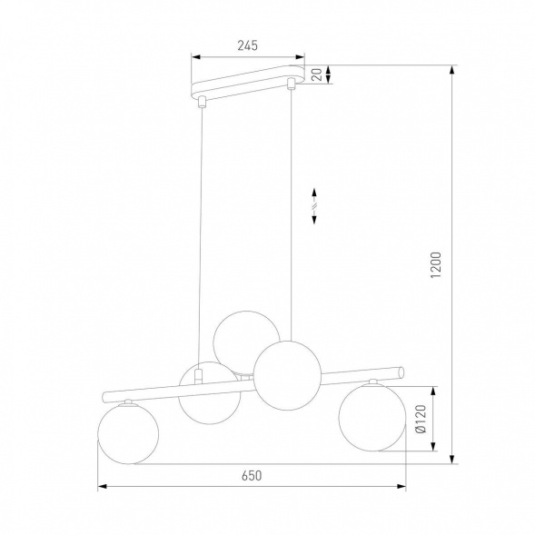 Подвесная люстра TK Lighting 6105 Estera