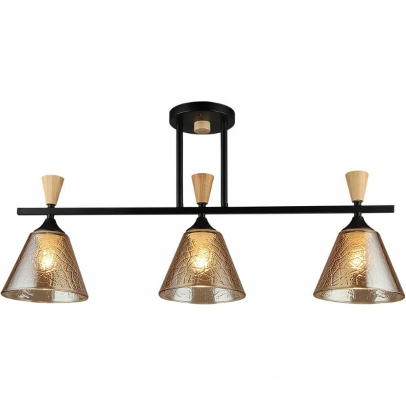 Спот Reluce 04864-0.3-03 BK+WOOD