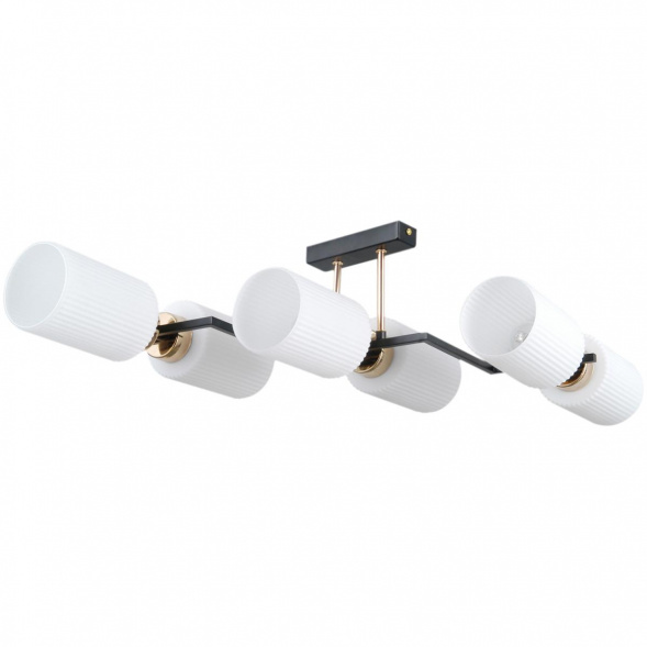 Потолочный светильник ILLUMICO IL0809-6ASQ-25 BK AB NAPLES