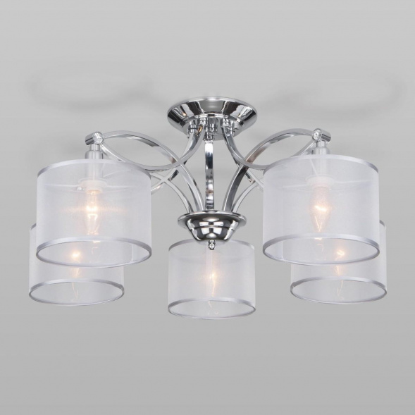 Потолочная люстра Eurosvet Fabiola 60124/5 хром Smart