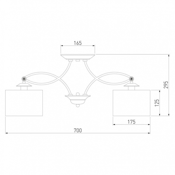 Потолочная люстра Eurosvet Fabiola 60124/5 хром Smart