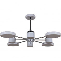 Потолочная светодиодная люстра Reluce 13289-4.3-08 Белый+Хром