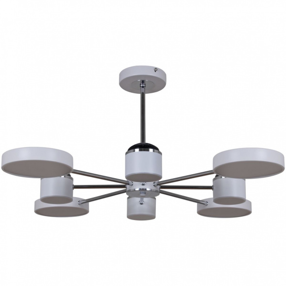 Потолочная светодиодная люстра Reluce 13289-4.3-08 Белый+Хром