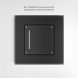 Сенсорный выключатель одноклавишный Werkel с подсветкой черный W4513008 4690389197918