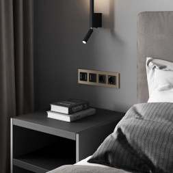 Сенсорный выключатель одноклавишный Werkel с подсветкой черный W4513008 4690389197918