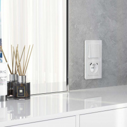 Выключатель одноклавишный Werkel белый акрил W1110041 4690389197239