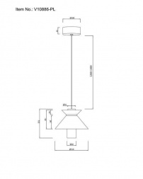 Подвесной светодиодный светильник Moderli Ori V10886-PL