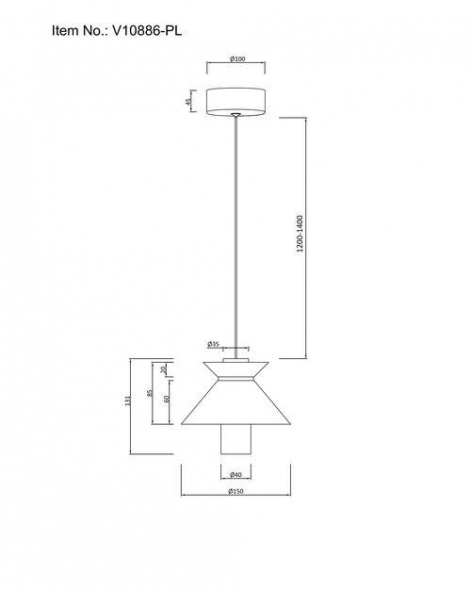 Подвесной светодиодный светильник Moderli Ori V10886-PL