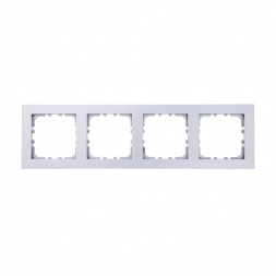 Рамка LK Studio 4-постовая (серебристый металлик) LK80 844403-1