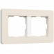 Рамка Werkel Split на 2 поста айвори/белый W0023066 4690389206054