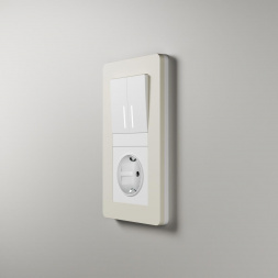 Рамка Werkel Split на 2 поста айвори/белый W0023066 4690389206054