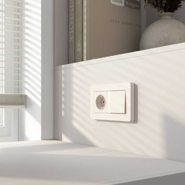 Рамка Werkel Split на 2 поста айвори/белый W0023066 4690389206054