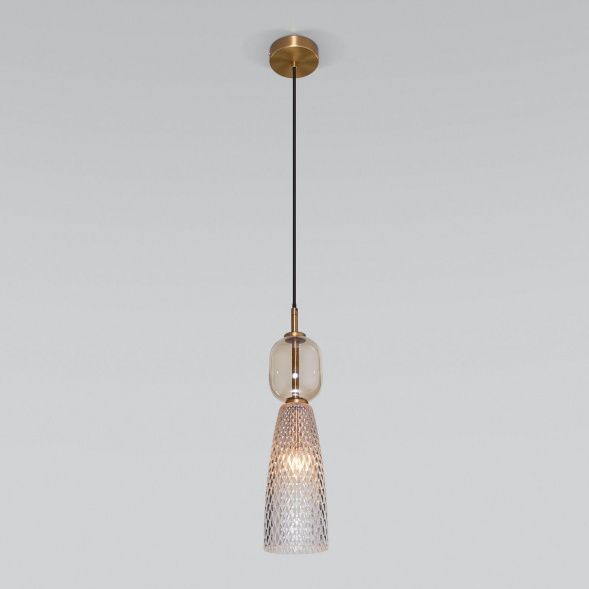 Подвесной светильник Eurosvet Glossy 50211/1 янтарный