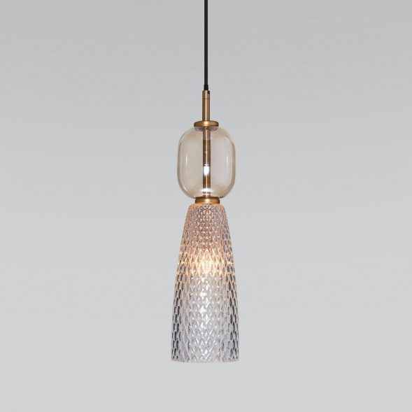 Подвесной светильник Eurosvet Glossy 50211/1 янтарный