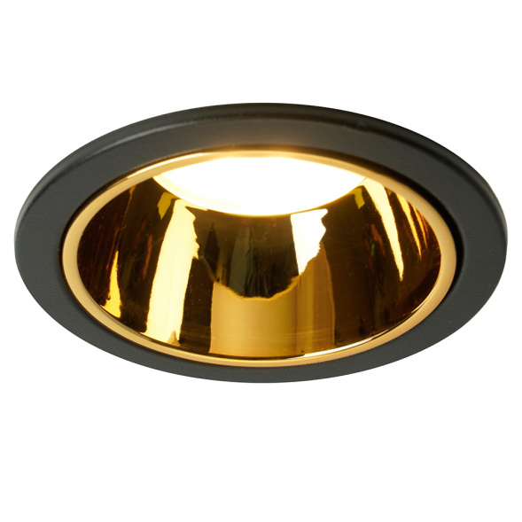Светильник встраиваемый Feron DL3102 потолочный MR16 G5.3  черный + золото 51403