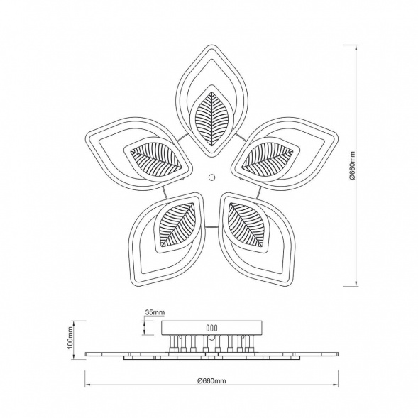 Потолочная светодиодная люстра Escada Anise 10288/10LED