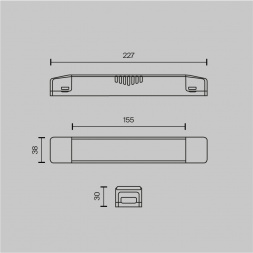 Блок питания Maytoni Technical Power Supply Magnetic TRA160DR-150W-S