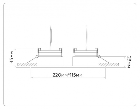 Встраиваемый светильник Ambrella light TECHNO SPOT TN51919