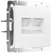 Розетка двойная Ethernet RJ-45 Werkel белый матовый W1181161 4690389192272