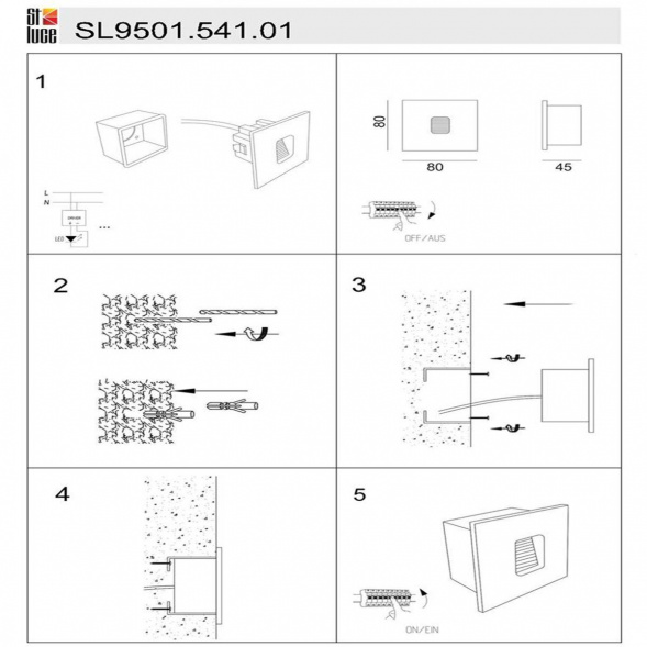 Уличный светодиодный светильник ST Luce Visano SL9501.541.01