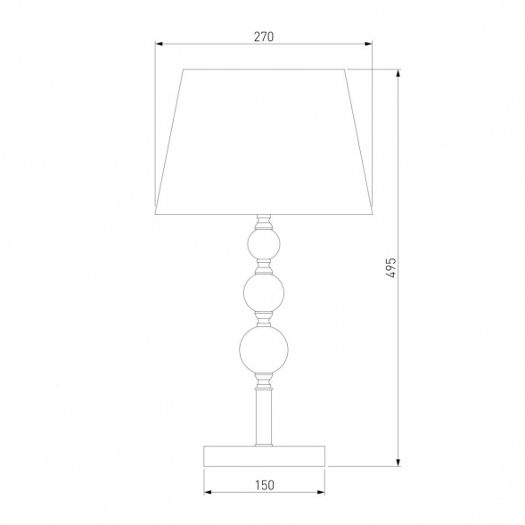 Настольная лампа Eurosvet Sortino 01071/1 хром