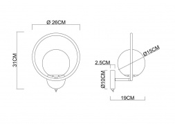 Бра Arte Lamp Matisse A7741AP-1BK