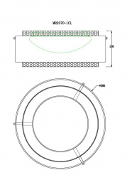 Потолочный светодиодный светильник MyFar Anders MR2370-1CL