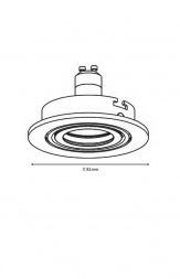 Встраиваемый светильник Lucide Focus 11001/05/31