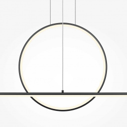 Подвесной светодиодный светильник Maytoni Halo MOD247PL-L49BK