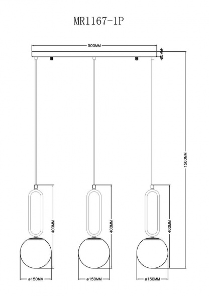 Подвесной светильник MyFar Pierre MR1167-1P