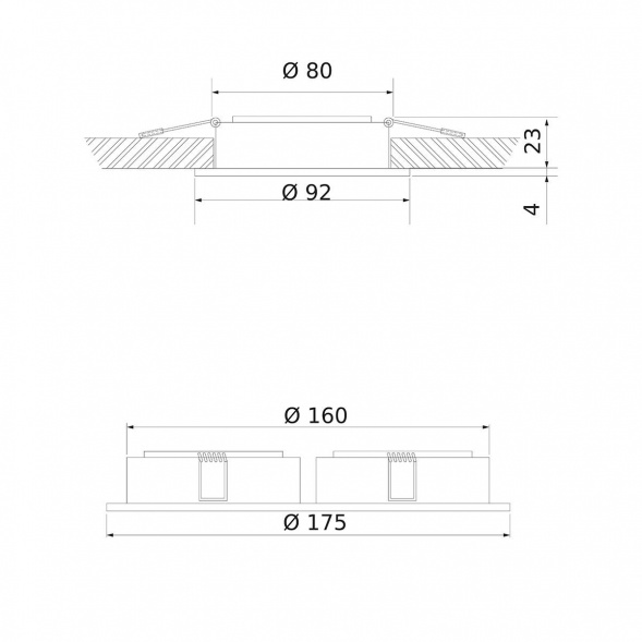 Встраиваемый светильник Elektrostandard 1091/2 MR16 белый a047722