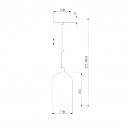 Подвесной светильник Eurosvet Bambola 50357/1 латунь