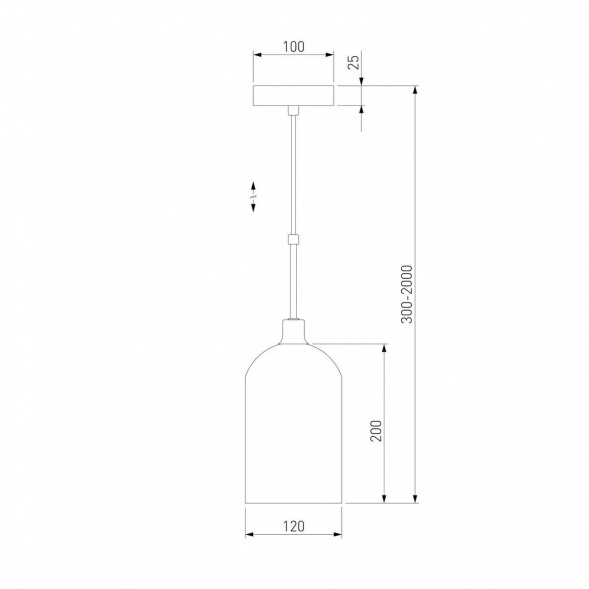 Подвесной светильник Eurosvet Bambola 50357/1 латунь