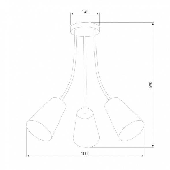 Потолочная люстра TK Lighting 1711 Wire Kids