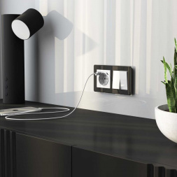 Выключатель двухклавишный Werkel белый акрил W1122041 4690389197291