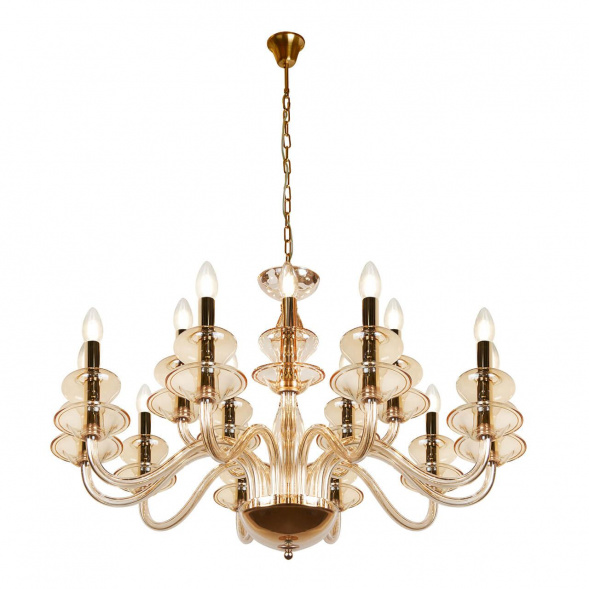 Подвесная люстра iLamp Mercury P9448-10+5 Gold