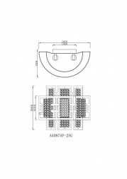 Настенный светильник Arte Lamp Blake A4087AP-2SG