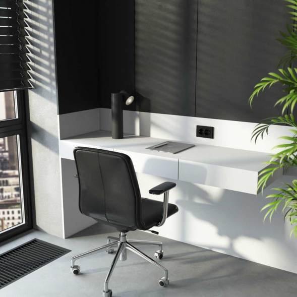 Рамка Werkel Stark для двойной розетки черный W0081808 4690389162107