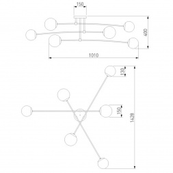 Потолочная люстра Eurosvet 30181/6 белый
