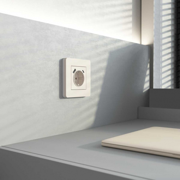 Рамка Werkel Split на 1 пост айвори/белый W0013066 4690389206016