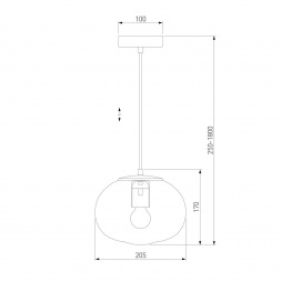 Подвесной светильник Eurosvet Rock 50212/1 прозрачный