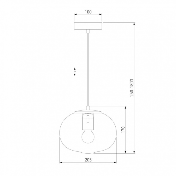 Подвесной светильник Eurosvet Rock 50212/1 прозрачный