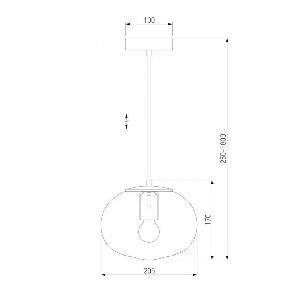 Подвесной светильник Eurosvet Rock 50212/1 прозрачный